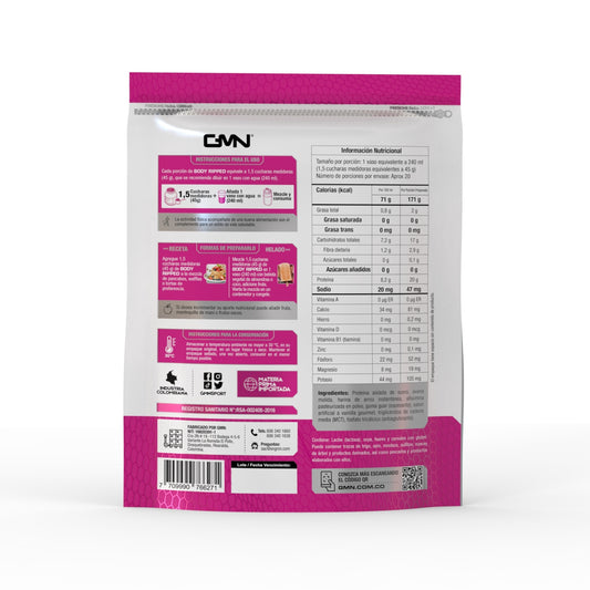 Body Ripped Proteina para Bajar de Peso 2Lb Gmn