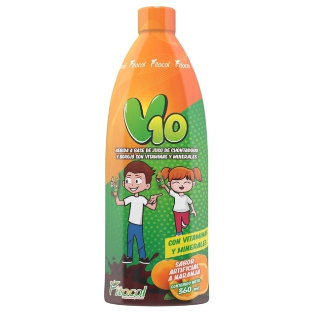 Jarabe Multivitaminico para Niños V10 Fitocol x360ml