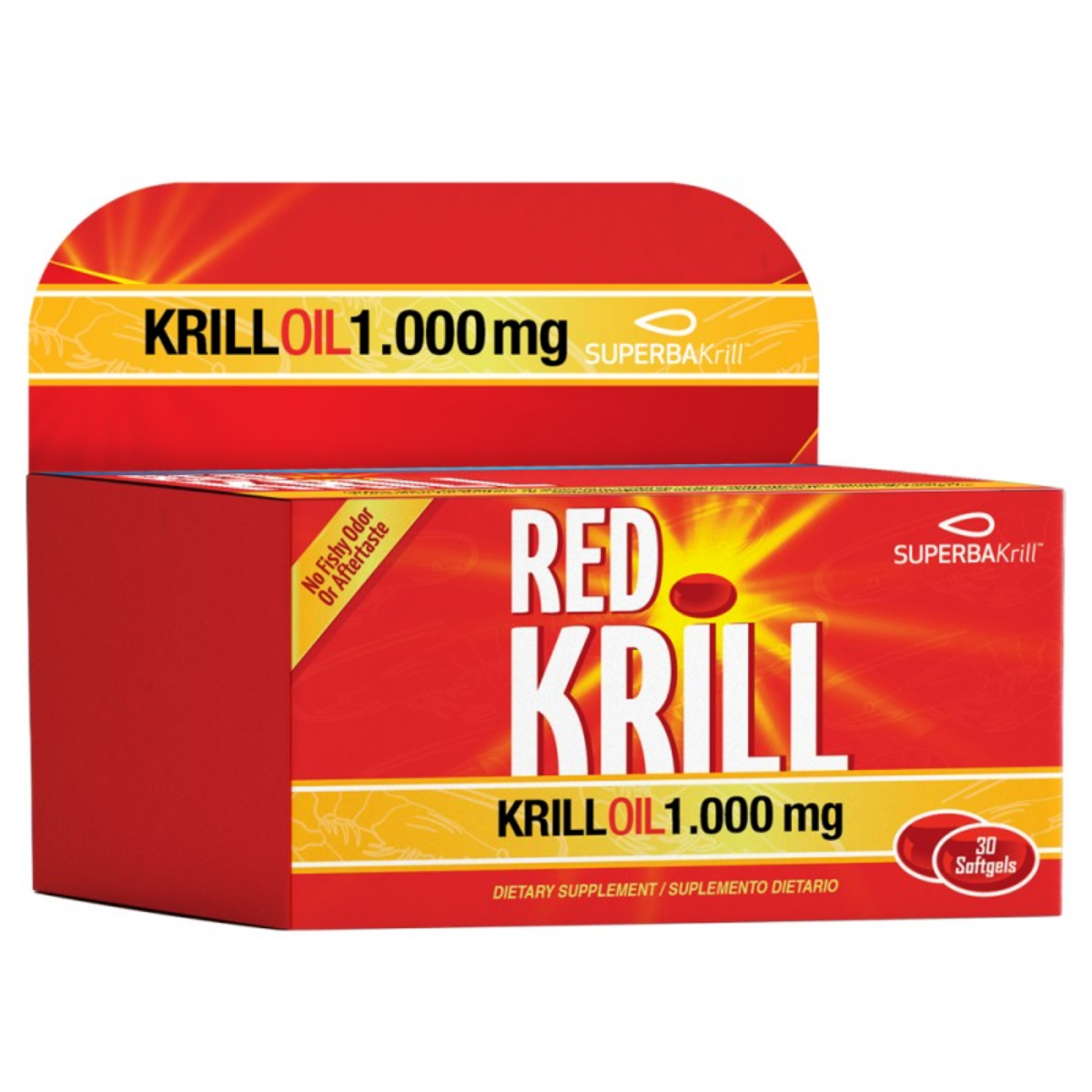 Red Krill 1.000 mg 30 Softgels Healthy America