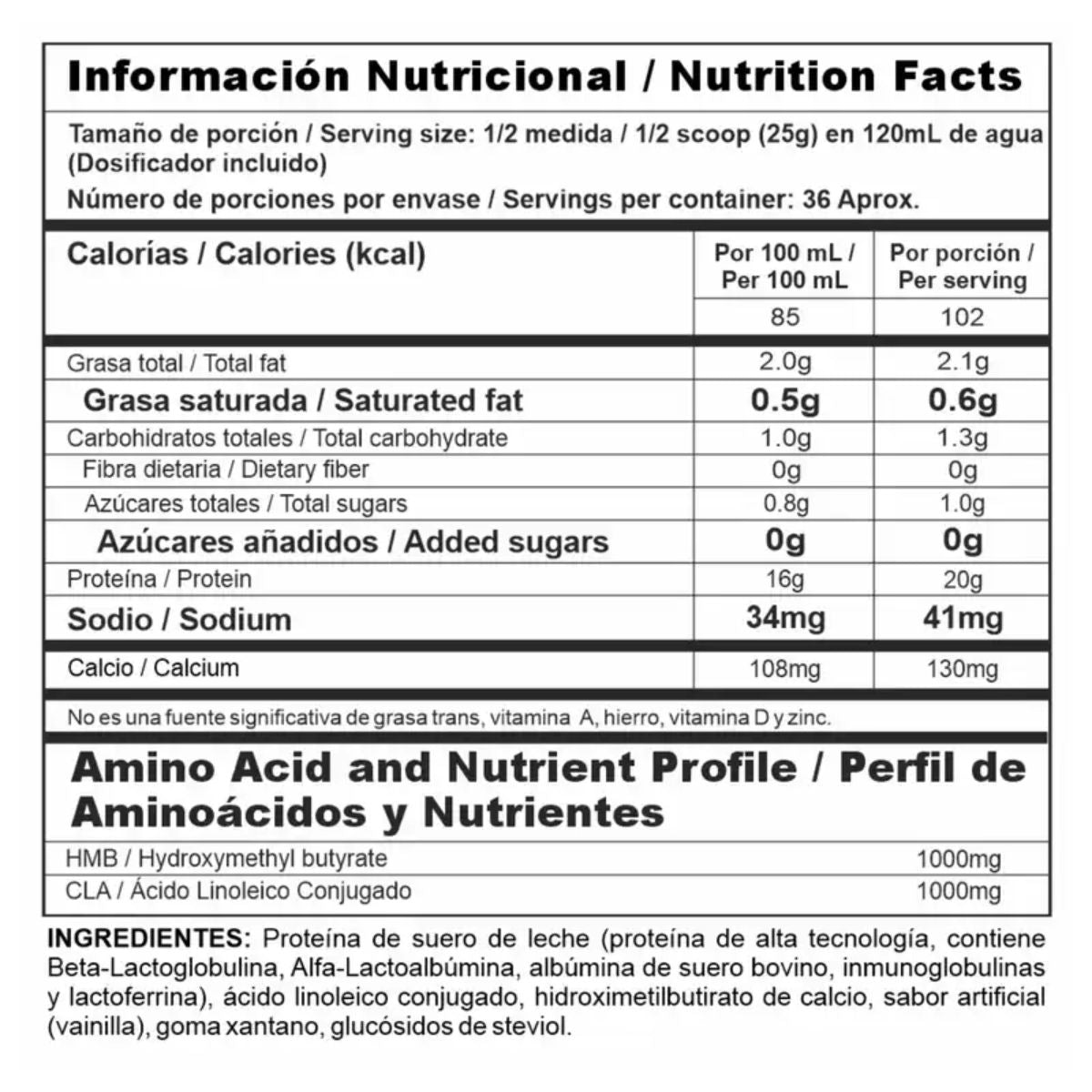 Iso Clean Proteina Limpia Con Cla Y Hmb 2 Libras