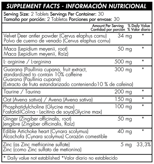 Turbo 60 Tabletas - Healthy America
