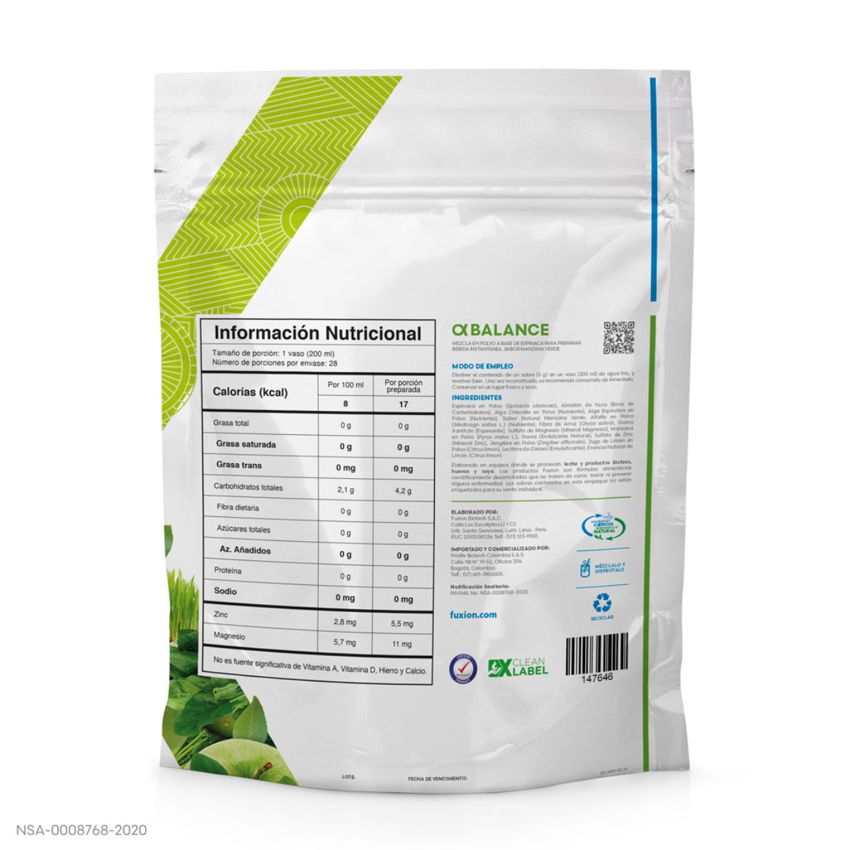 Alpha Balance 28 Sobres Fuxion