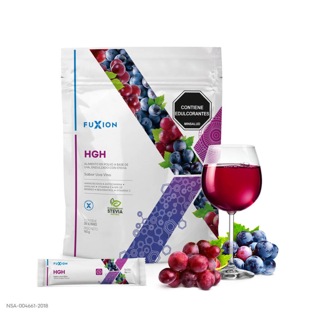 HGH con Uva y Resveratrol 28 Sobres Fuxion