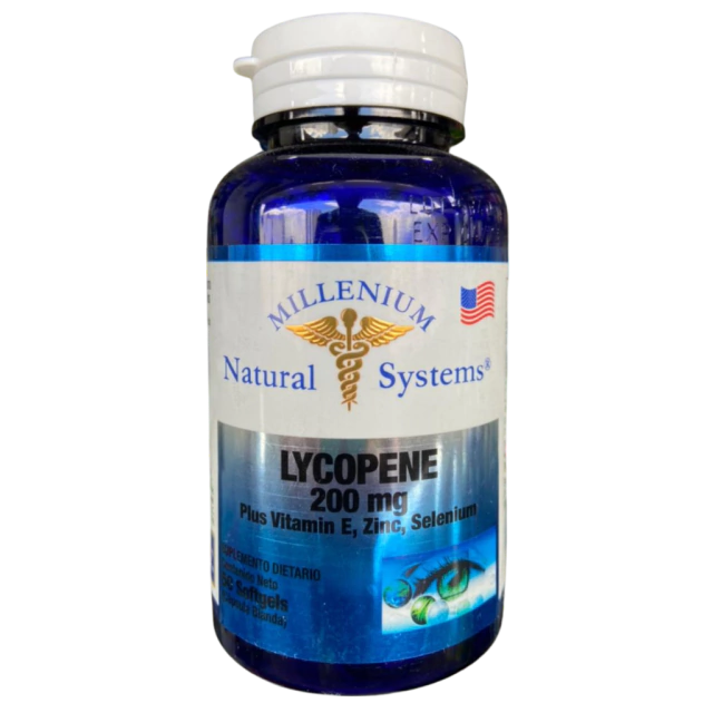 Lycopene 200mg Plus 50 Softgels Licopeno Natural Systems