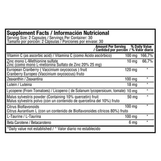 Prover con Zeaxantina 60 Cáps Healthy America