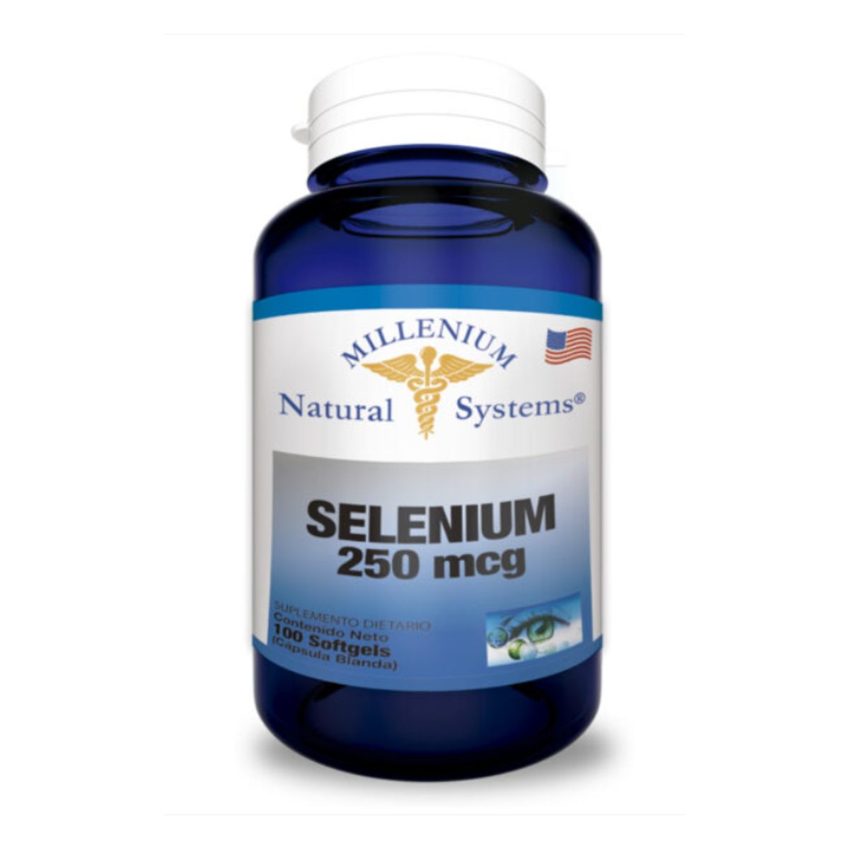 Selenium 250mg 100 Softgels Natural Systems