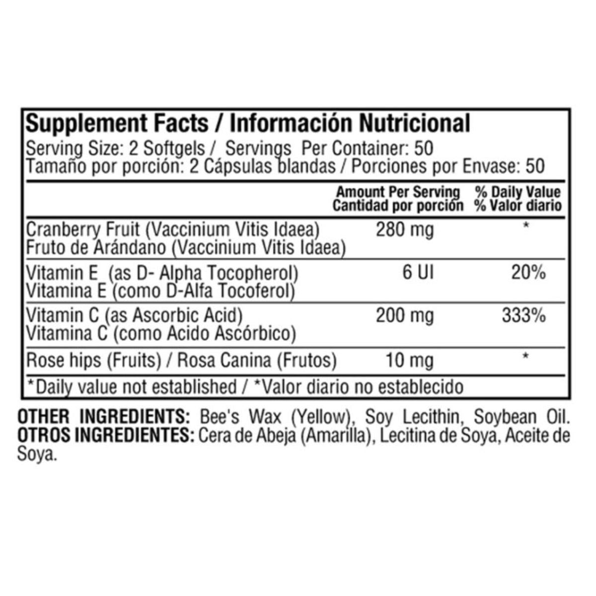 Cistixin Cranberry 100 Softgels - Healthy America