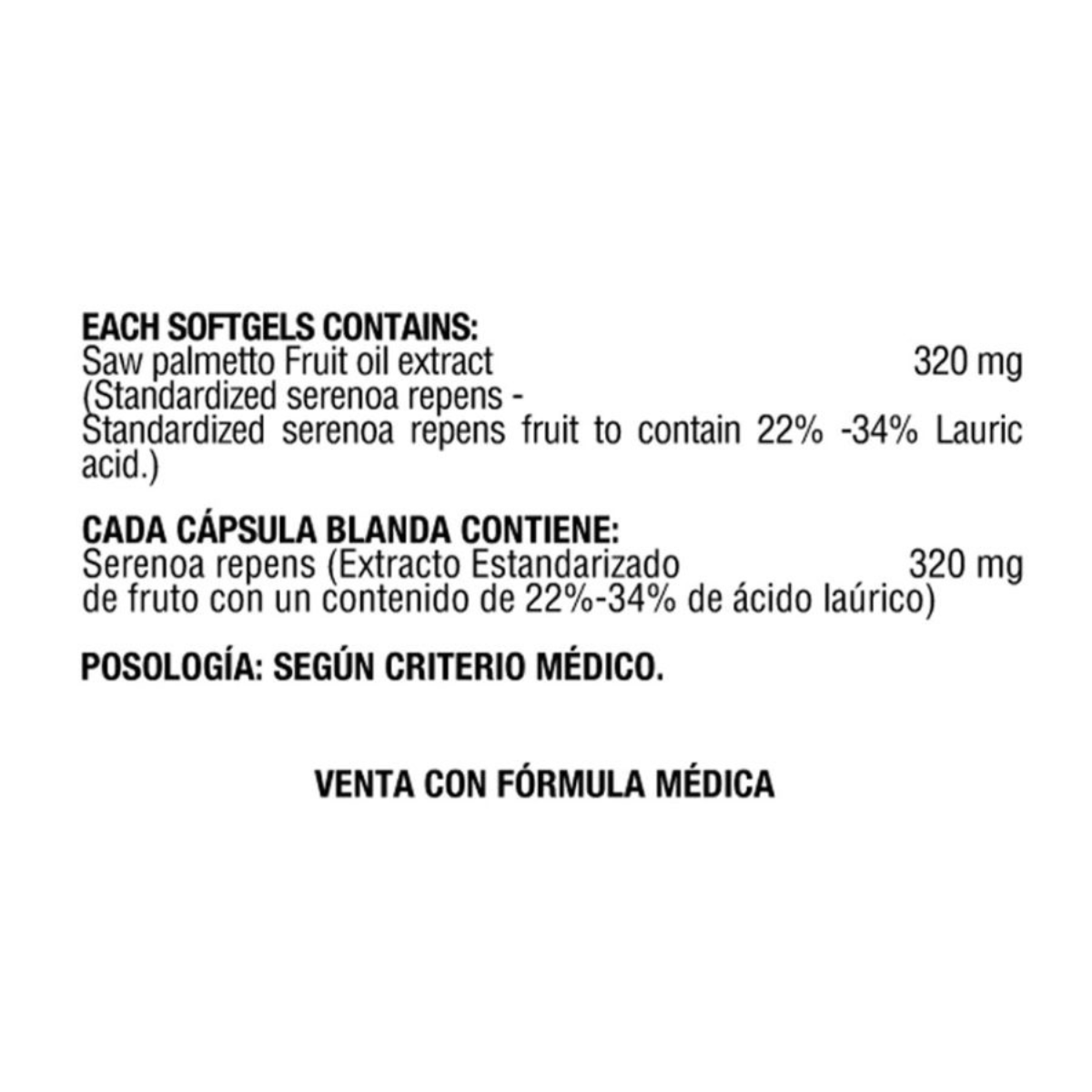 Saw Palmetto 320 mg 60 SOFTGELS HEALTHY AMERICA