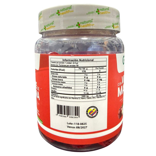 Vinagre de Manzana Gomitas con Vitamina C 60 Unidades