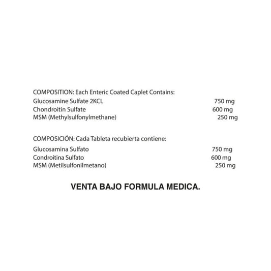 WellFlex Glucosamina, Condroitina, MSM 60 Caplets - Healthy America