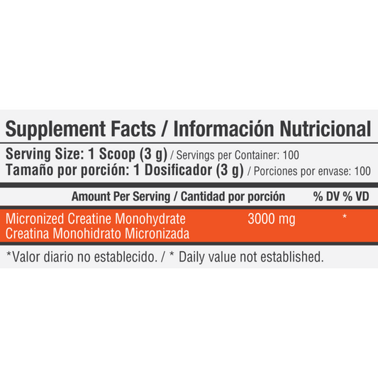 Creatina Monohidratada 300gr Healthy Sports