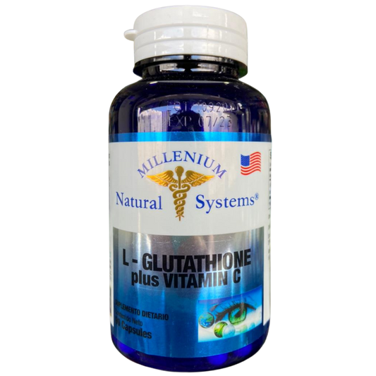 L-Glutathione 175mg Plus Vitamina C x 90 Cáps Natural Systems