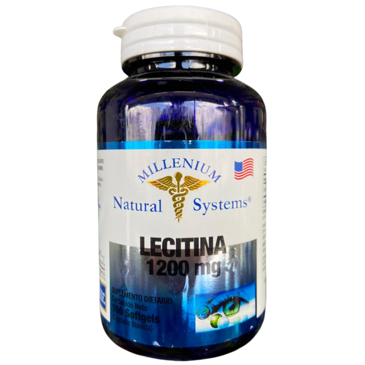 Lecitina de Soya 1200mg 100 Softgels Natural Systems