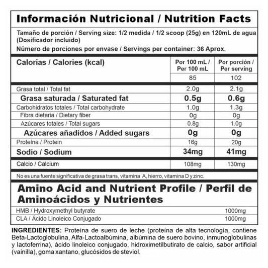 Iso Clean Proteina Limpia Con Cla Y Hmb 2 Libras