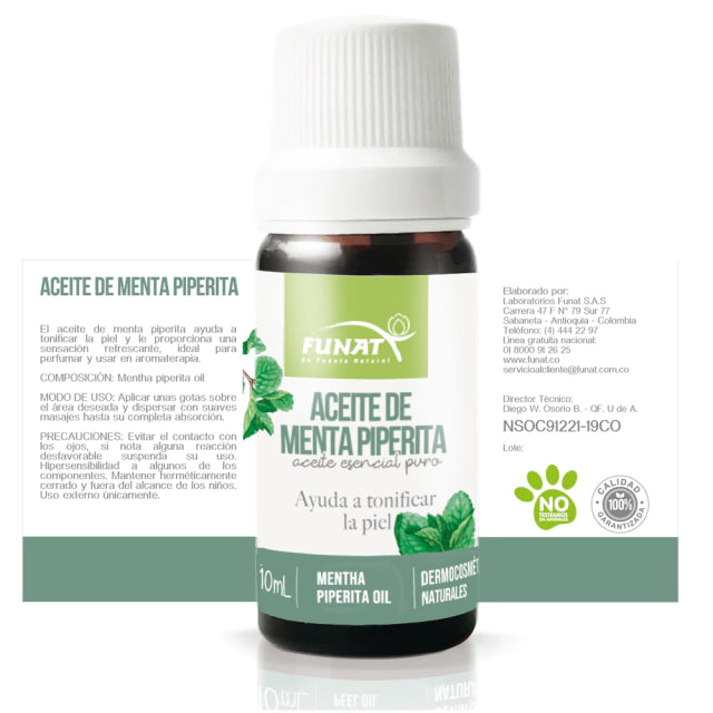 Aceite Esencial de Menta Piperita x10ml Funat
