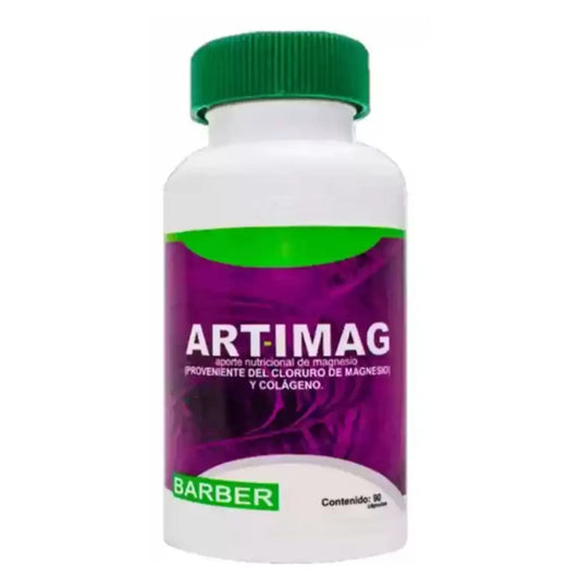 Artimag Cloruro de Magnesio + Colageno x90 Cápsulas, Barber