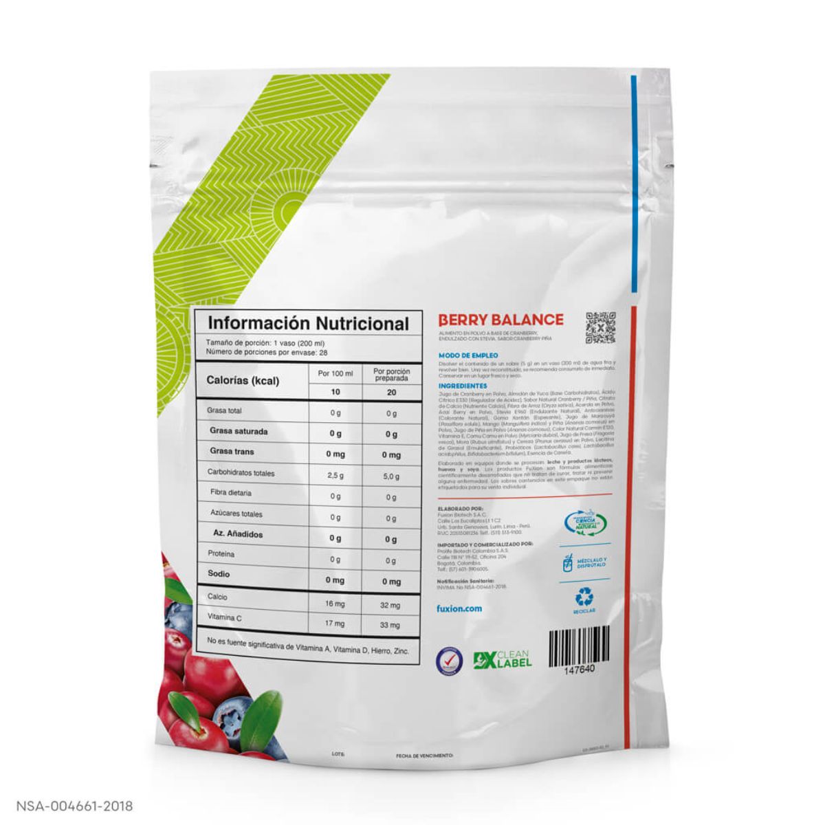 Berry Balance 28 Sobres Fuxion