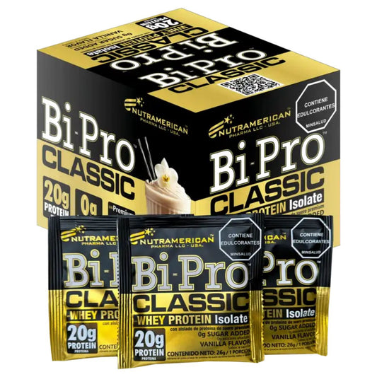 Bipro Classic 18 Sachets - Vainilla Proteina limpia