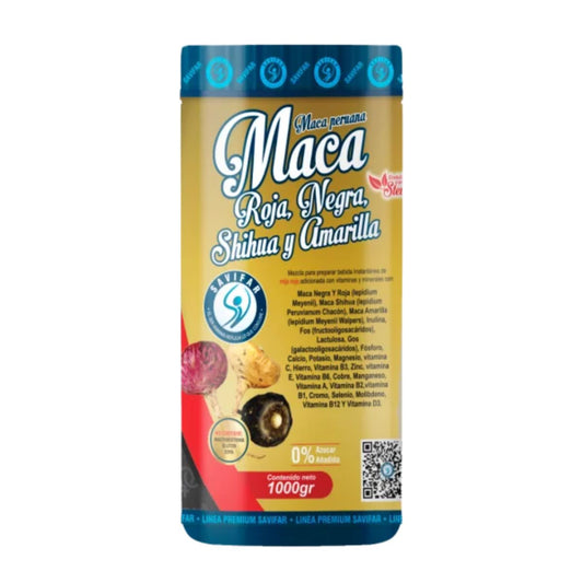 Maca Roja y Negra Multivitaminico 1000gr Savifar