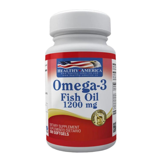 Omega 3 Fish Oil 200 Cápsulas Healthy America