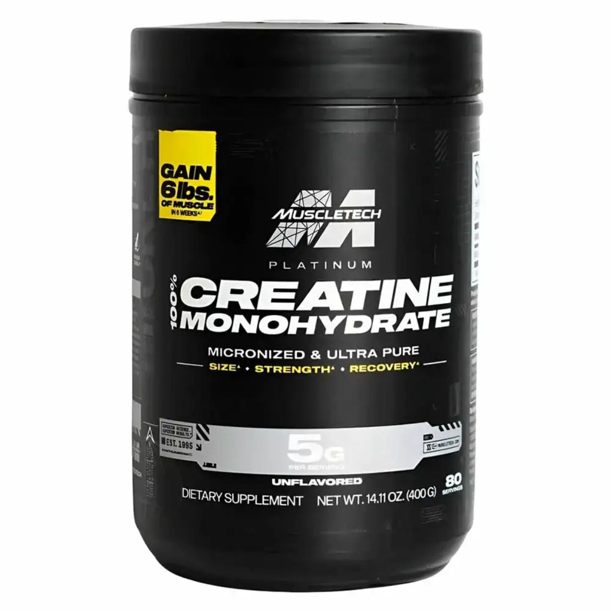 Platinum Creatina Monohidratada 400gr Muscletech