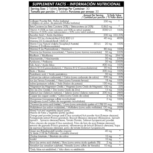 Mega Power For Women Multivitaminas 60 Tabletas Healthy America