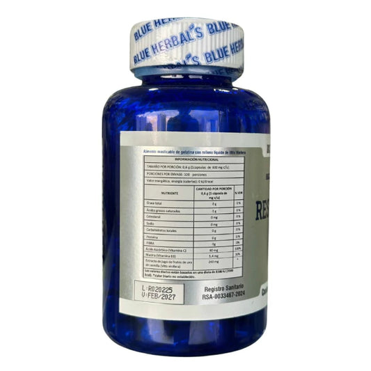 Resveratrol 300mg 100 Caps Blue Herbals