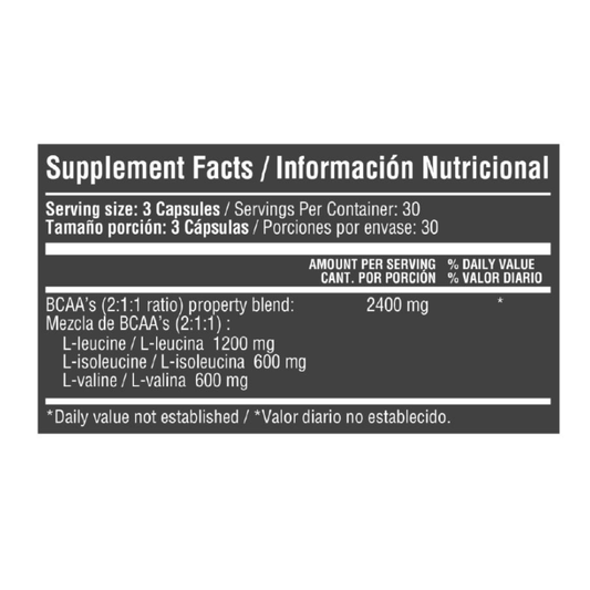 Bcaas Aminoácidos 90 Tabletas Healthy Sports