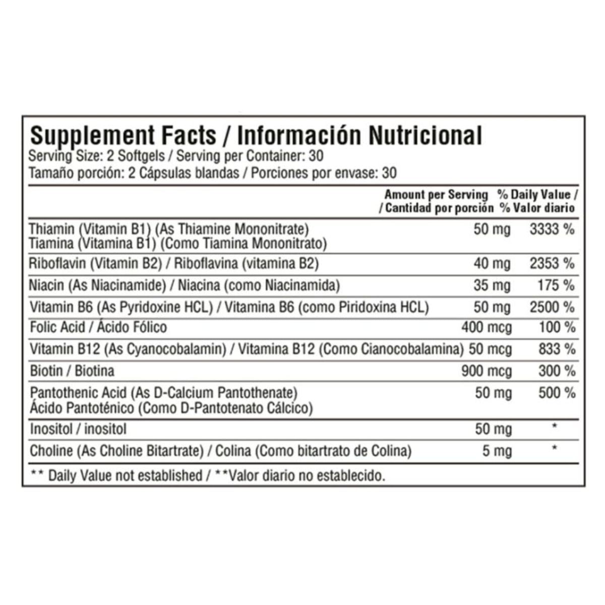 B COMPLEX COMPLETE 60 Softgels Healthy America