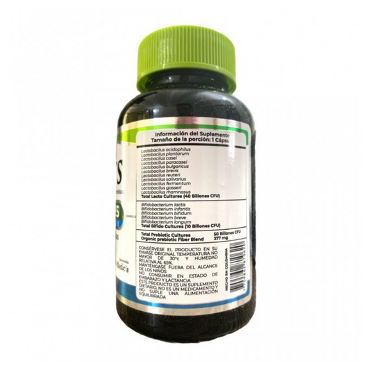Biotics Probióticos y Prebióticos 50 billones x30 Caps Fito Medic`s