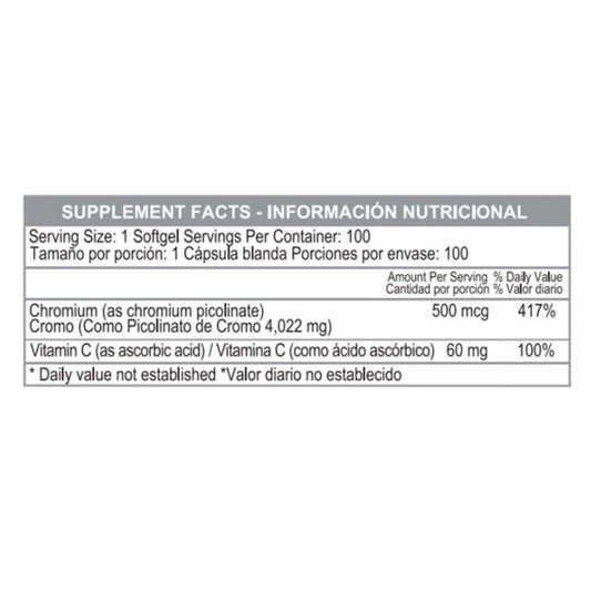 GTF Chromium Picolinate 500mcg - Healthy America