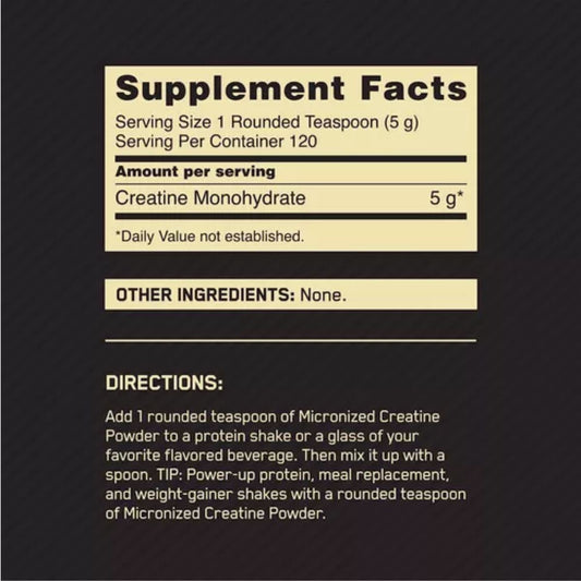 Creatina Monohidrato Micronizada 600gr ON