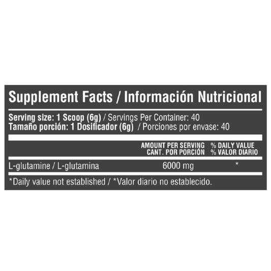 L-Glutamina 6000mg 240gr Healthy Sports