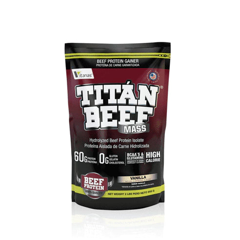 Titan Beef Mass Proteína de Carne 2 libras