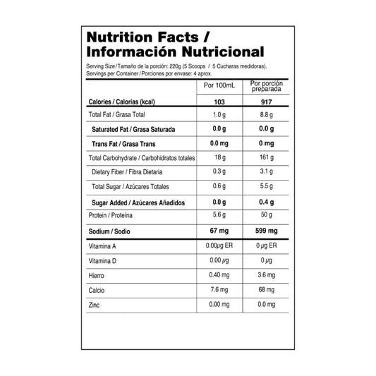 Titan Beef Mass Proteína de Carne 2 lbs VITANAS