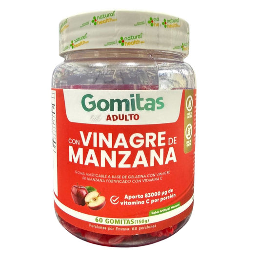 Vinagre de Manzana Gomitas con Vitamina C 60 Unidades