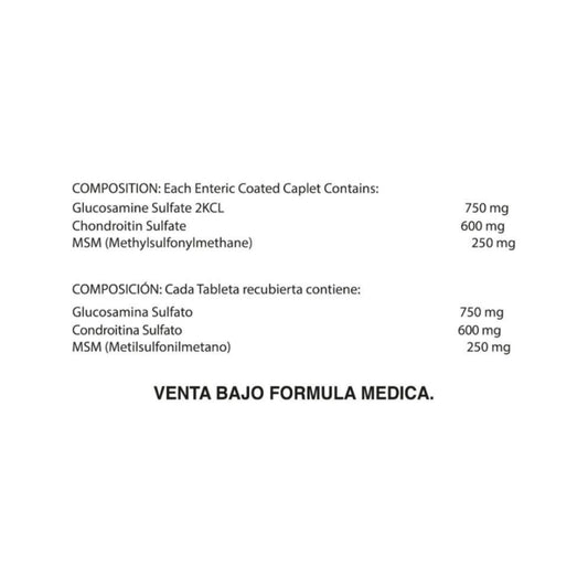 WellFlex Glucosamina, Condroitina, MSM 120 Caplets - Healthy America