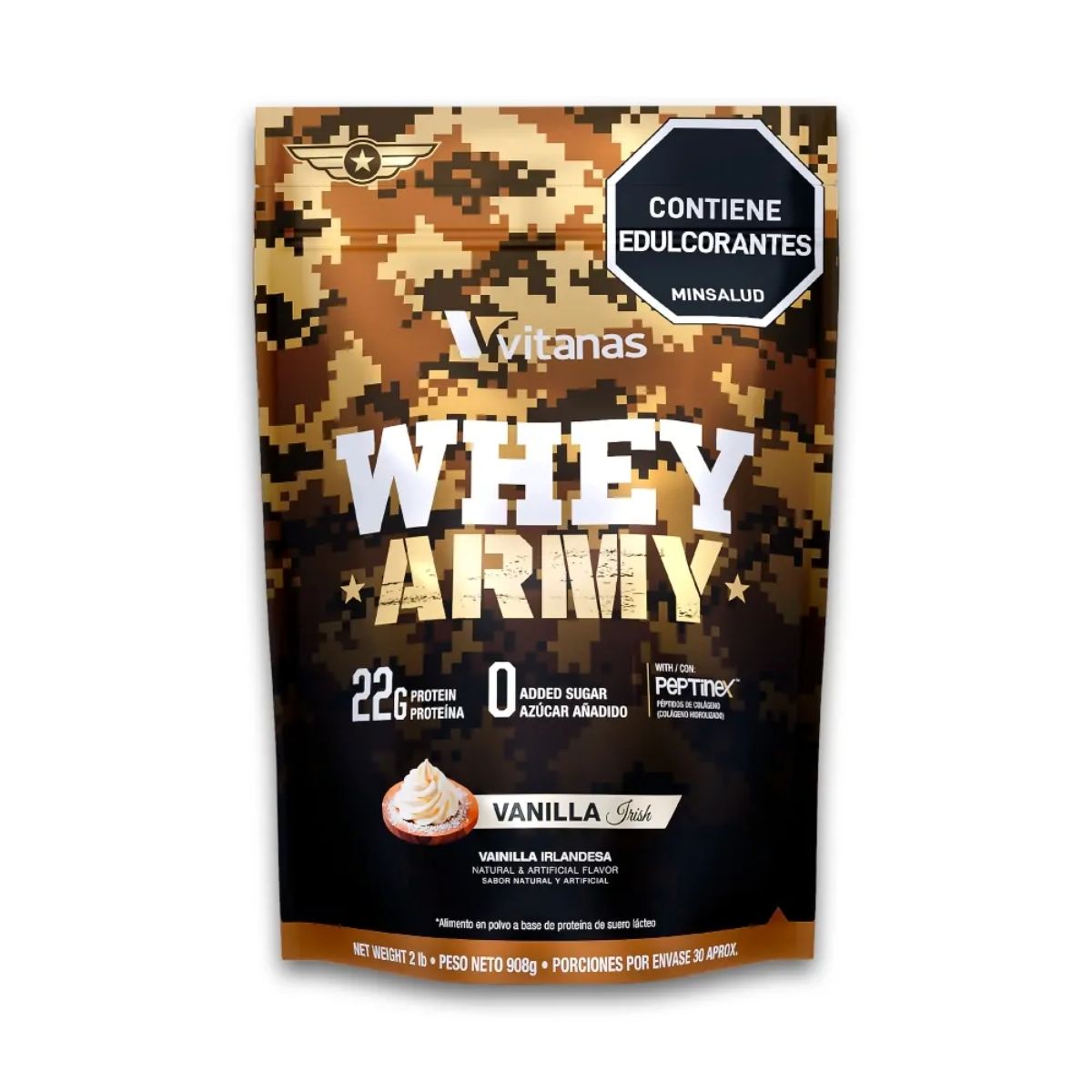 Whey Army Proteina 2 libras - Vitanas